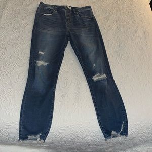Abercrombie and Fitch the super skinny ankle high-rise jeans, size 6